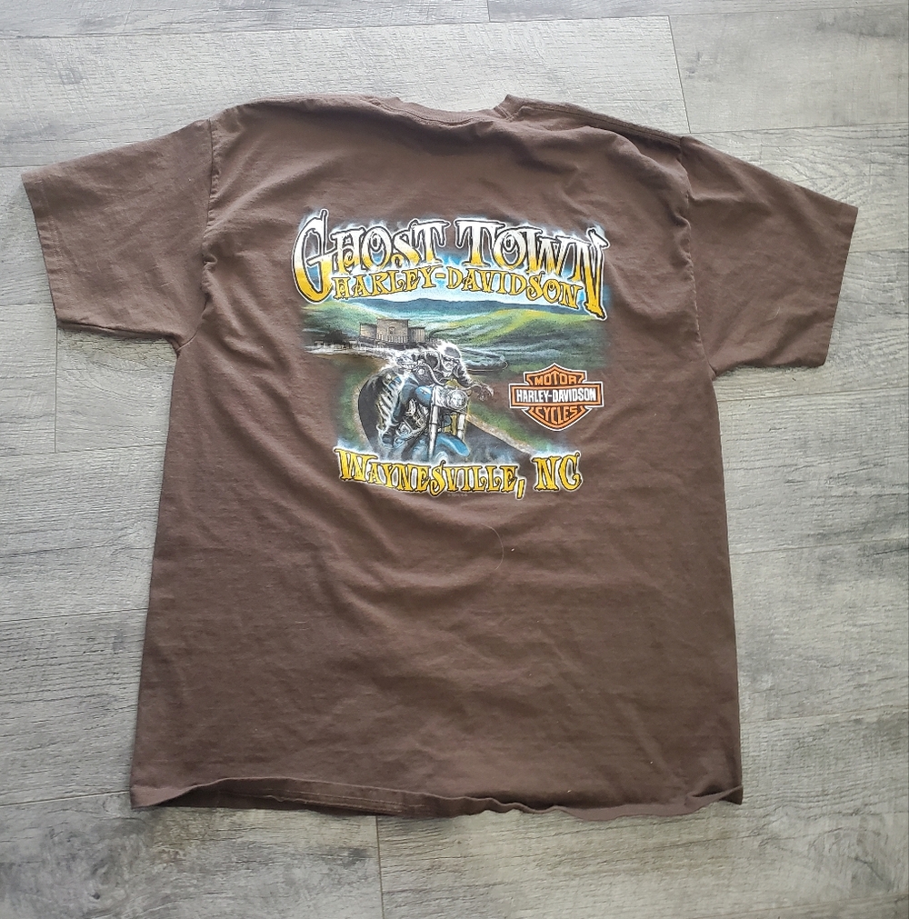 Brown Harley Davidson Shirt - Picture 4 of 5